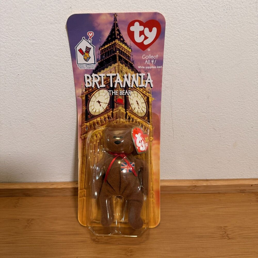 1999 TY McDonalds Britannia Bear Sealed Multiple Error Tags Oakbrook 1993 NIP